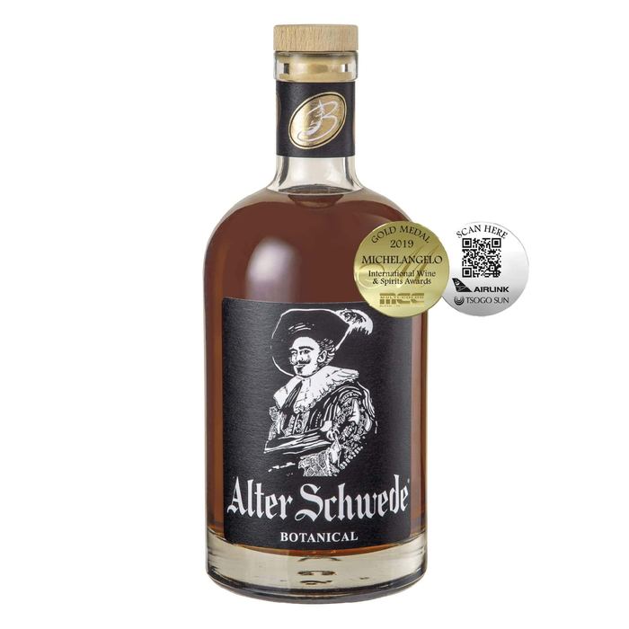 Alter Schwede Botanical, South African black-label 750ml bottle