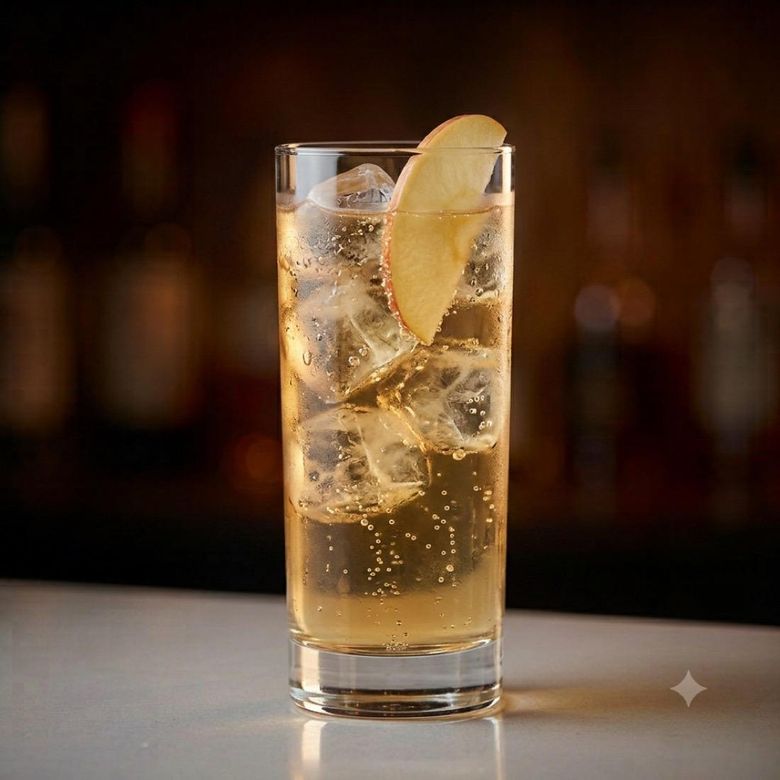 Apple & Tonic cocktail
