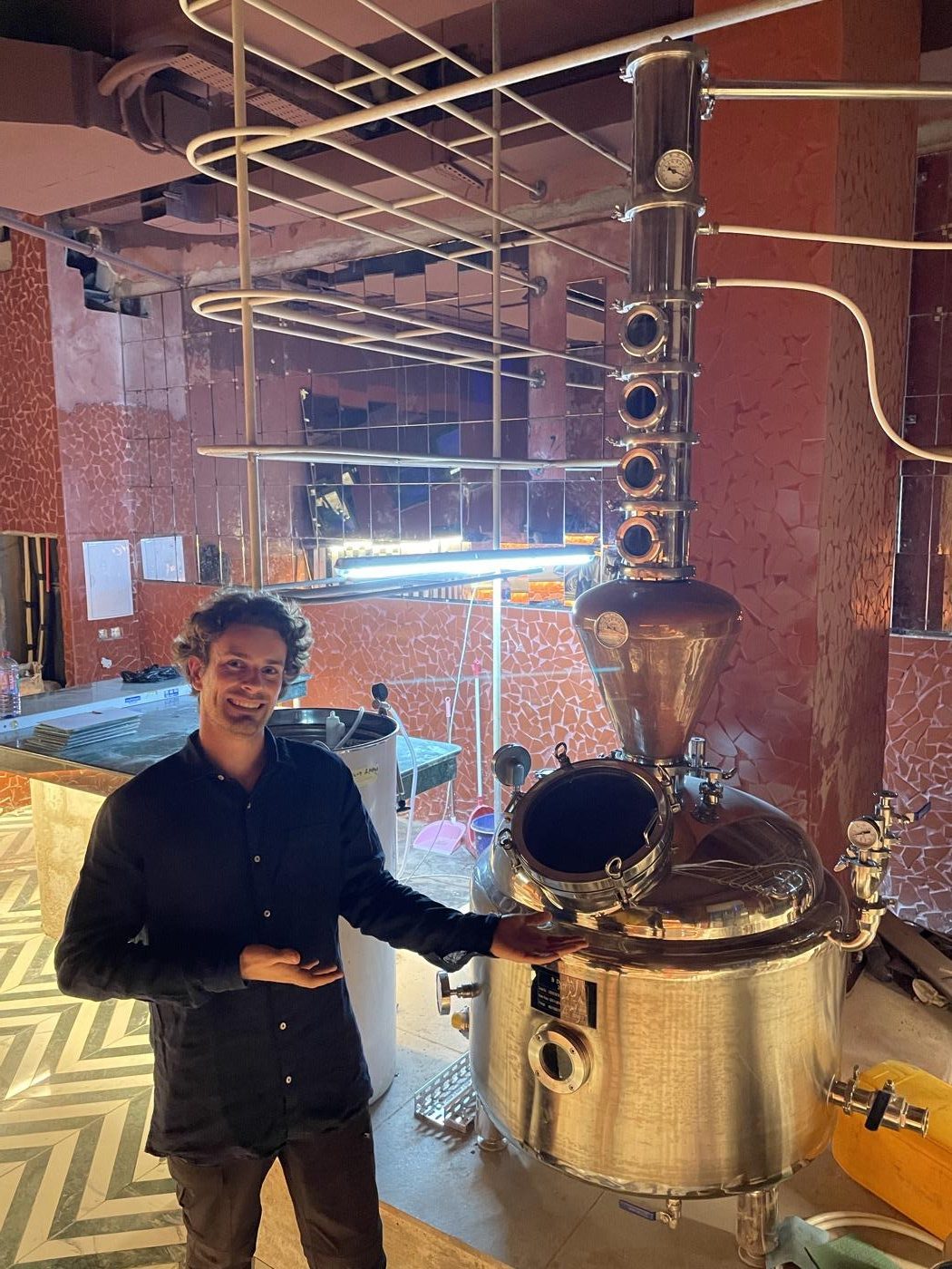 The 200L Blomendahl distillery commissioned in Accra, Ghana
