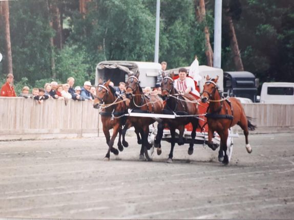 FJ Blomendahl and the Ben Hur chariot