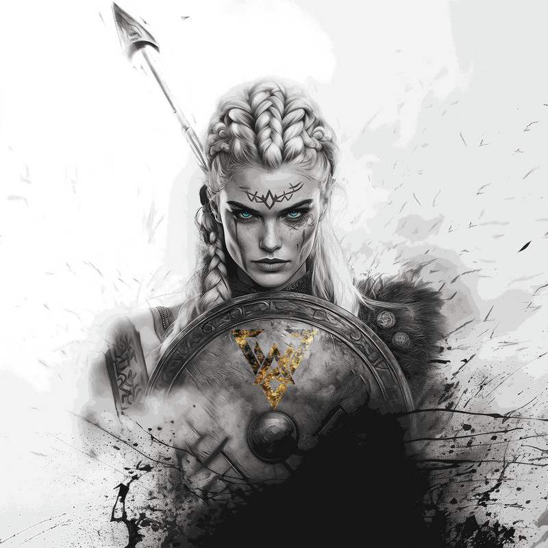 The Valkyrie Eir, Goddess of healing and herbs, of the Valhalla saga